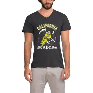 Платье Высокое качество хлопковые футболки Для мужчин короткий рукав v образным