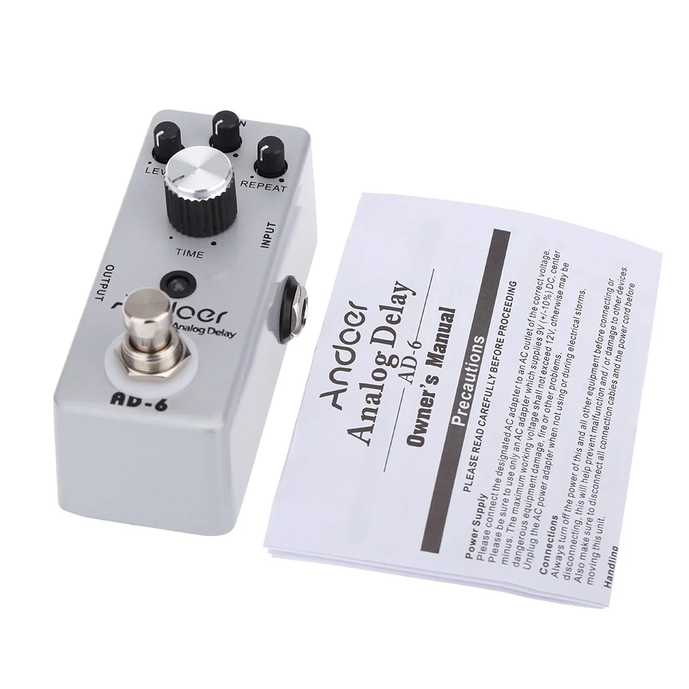 Andoer TC-31 AD-6 аналоговые гитарные педали с эффектом Delay оригинальный байпасс | Спорт