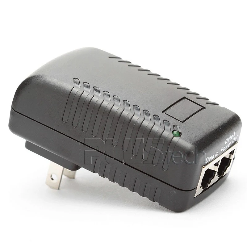 PoE источник питания 24 в 48 Вт POE инжектор Ethernet адаптер для камеры видеонаблюдения