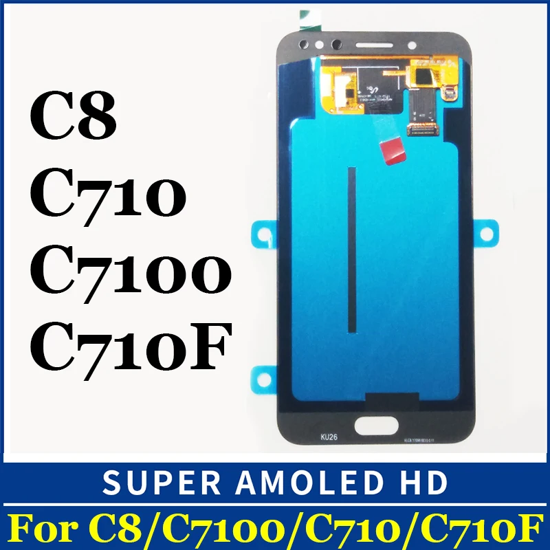 

OLED for SAMSUNG Galaxy C8 LCD C7 2017 C710F/DS C7100 LCD Display Touch Screen Digitizer Assembly Replacement