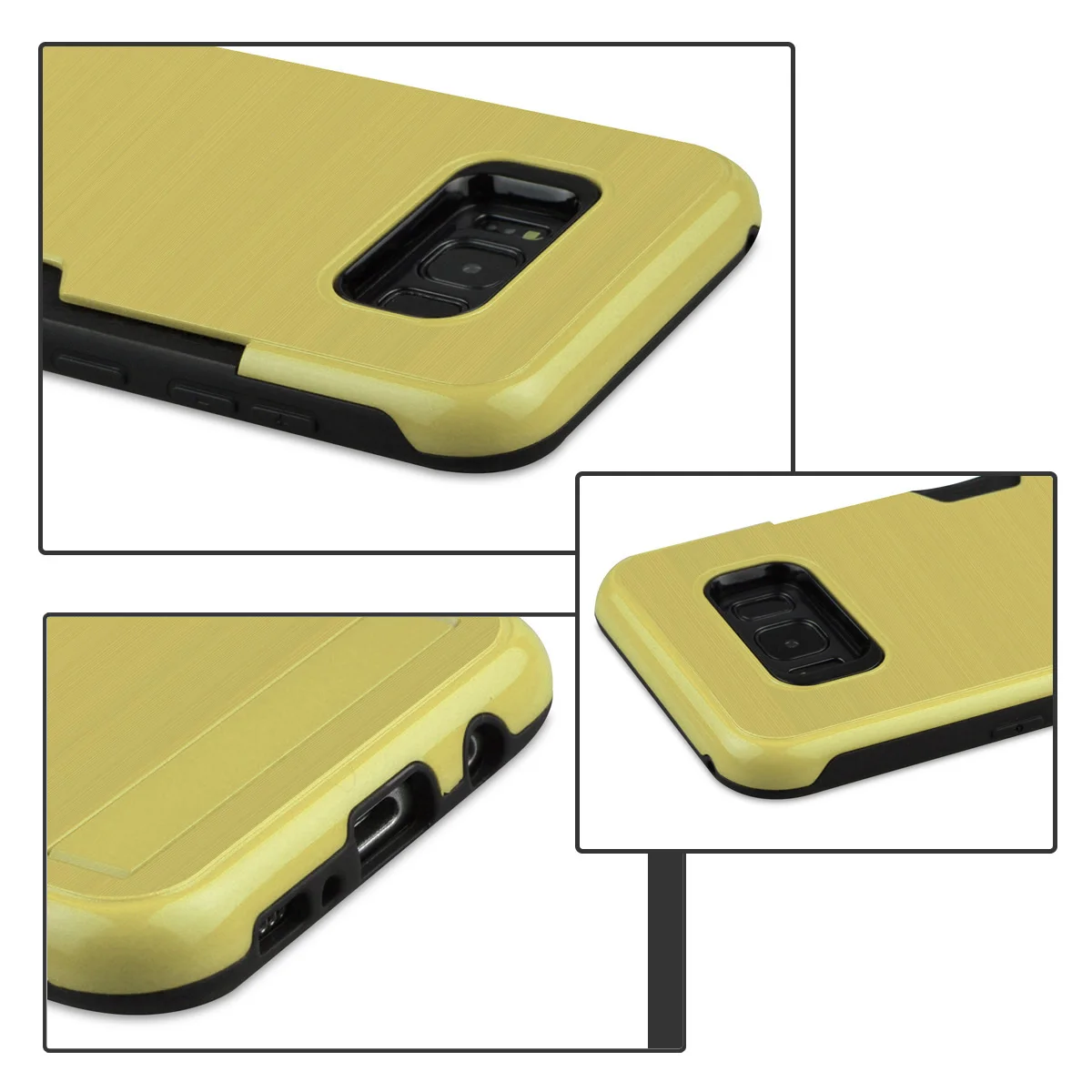 ZIHFONE Luxury Cover Phone Anti fall Case PC For Samsung Galaxy S8 Shockproof Plus Plug in Card |