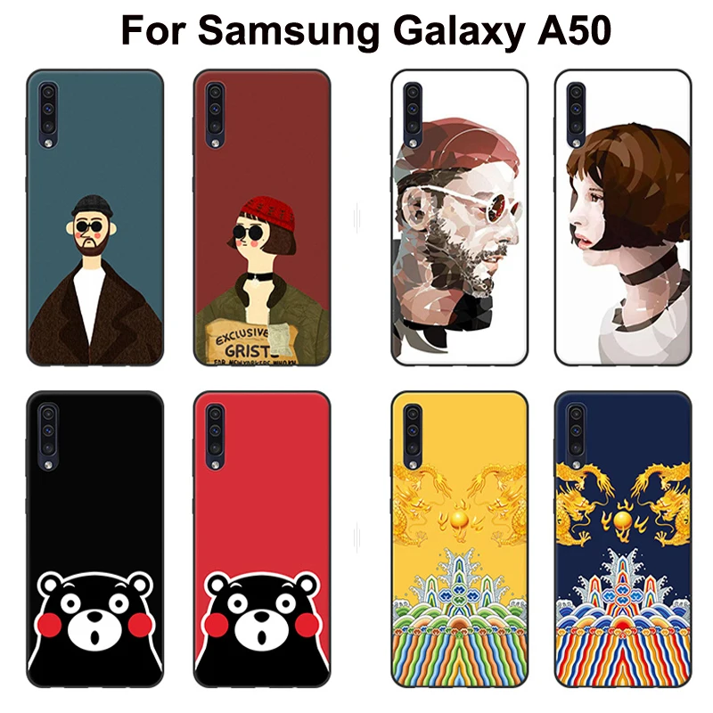Чехол накладка для Samsung Galaxy A50 мягкий силиконовый чехол с рисунком из мультфильма