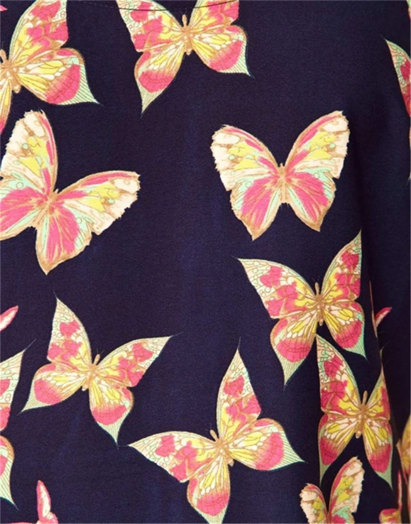 2016 Летом женские Бабочка Печати Танк Шифон Топы Жилет Блузки Без Рукавов Рубашки