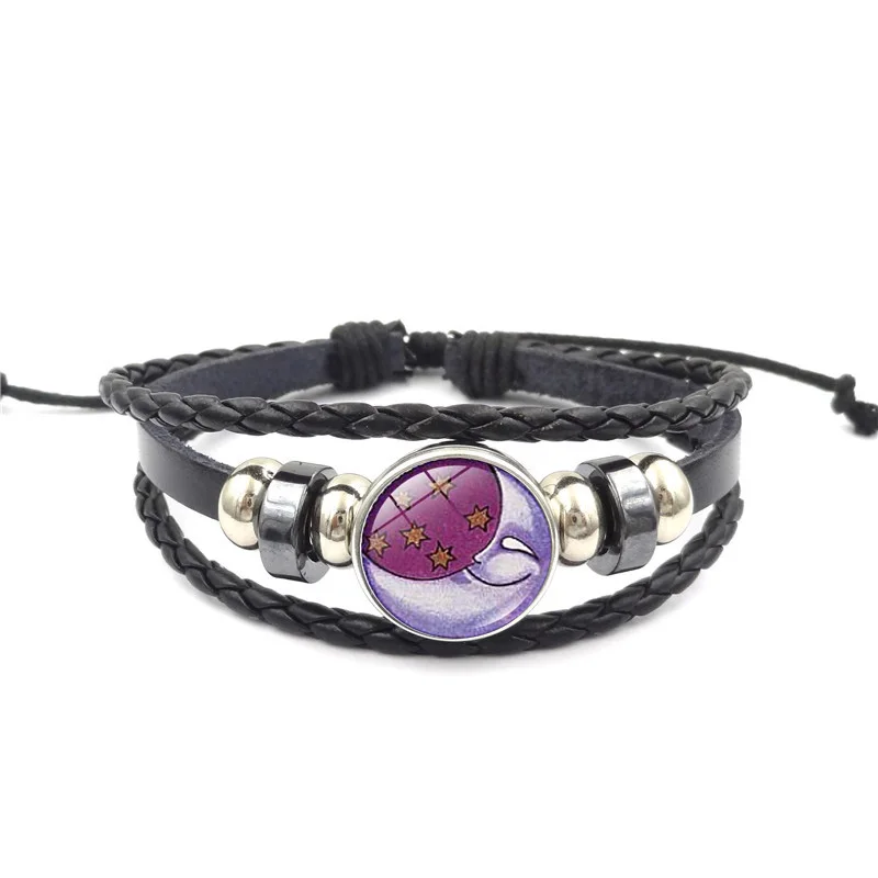 XUSHUI XJ Шарм с Луной и звездой браслет для женщин Винтажные Ювелирные изделия