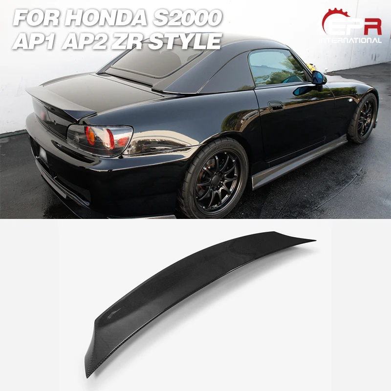 online Acessórios Do Carro Para Honda S2000 Ap1 Ap2 Zr Estilo Fibra De Carbono Traseiro Duckbill Spoiler Acabamento Brilhante Tronco Asa Lábio Boot Tampa Guarnição