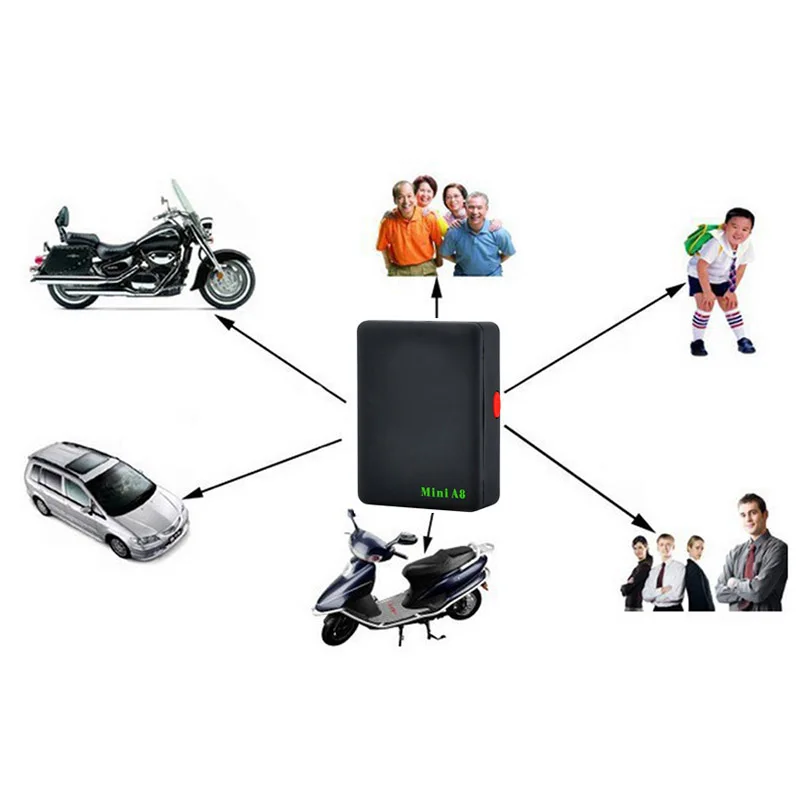 A8 GPS Tracker Locator Google Map Real Time Old Men Child Pet Car GSM GPRS LBS Tracking SIM Card Baby SOS Button Alarm For Kids |