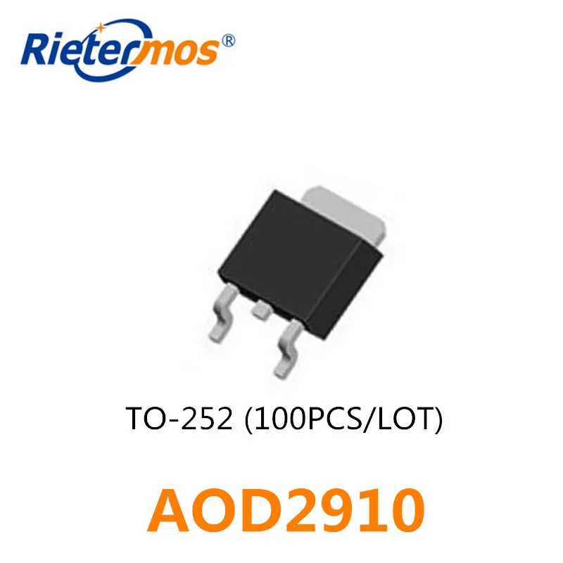 

100PCS AOD2910 D2910 TO-252 SMD MADE IN CHINA