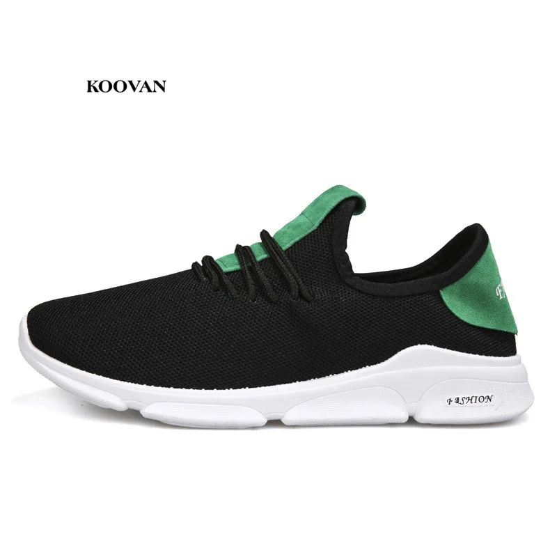 

Koovan Men's Sneakers 2018 New Net Shoes Breathable Shoes Men Casual Shoes Small White Mesh Sports Wild Footwears