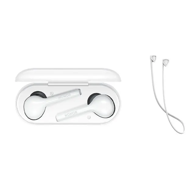 White add white rope Оригинальная Беспроводная стереогарнитура huawei Honor FlyPods Lite ENC IP54, водонепроницаемая, автоматическая пауза, управление зарядкой Bluetooth 4,2 - Цвет: White add white rope