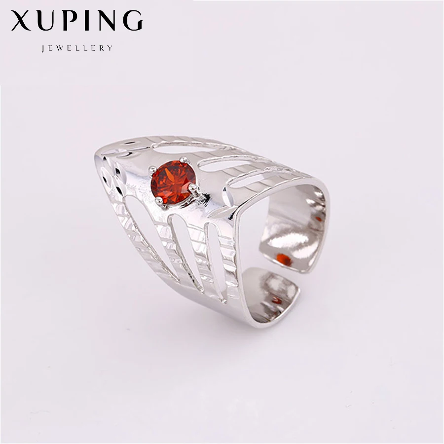 Мода стиль Jewellery дизайнер CZ нерегулярные кольца женские красный камень в стиле