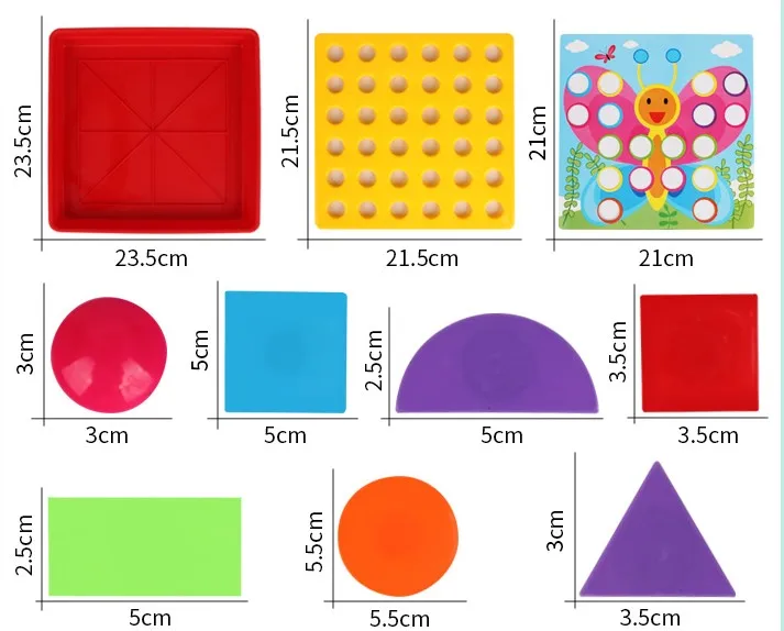 Кнопка частицы гриб шаблон ногтей сборный пазл игрушка раннее образование intlligence