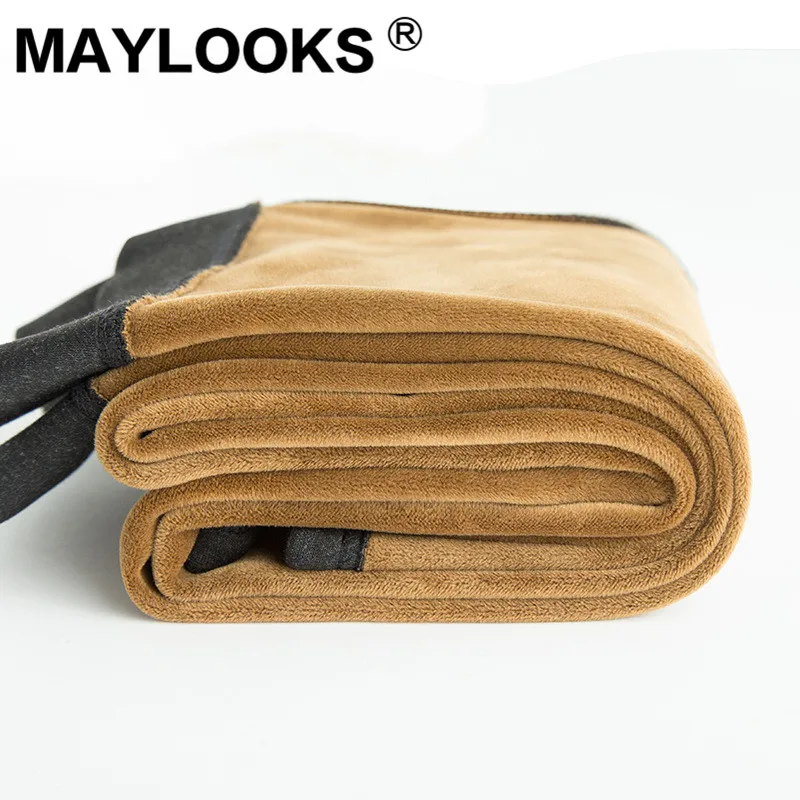 Maylooks/зимние Утепленные бархатные Молодежные теплые штаны мужские брюки