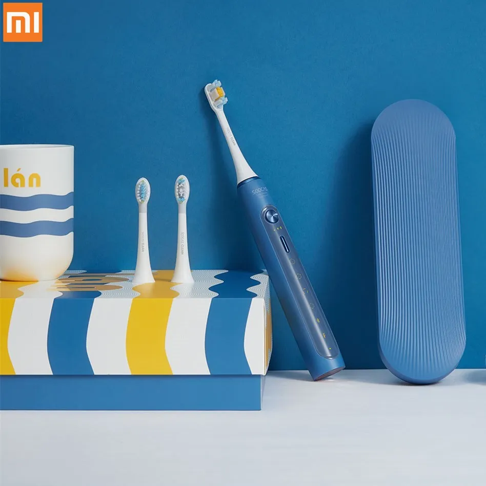 Ультразвуковая звуковая электрическая зубная щетка Xiaomi Soocare X5 перезаряжаемая USB