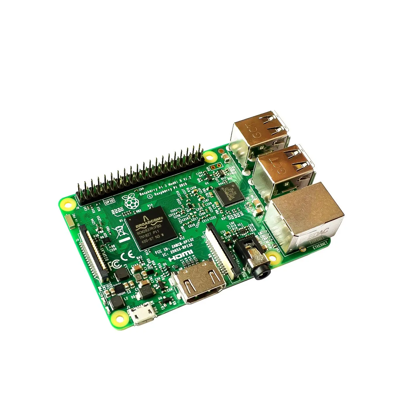 2016 New Raspberry Pi 3 Model B Board 1GB LPDDR2 BCM2837 Quad-Core Ras PI3 PI 3B with WiFi&ampBluetooth | Электронные компоненты
