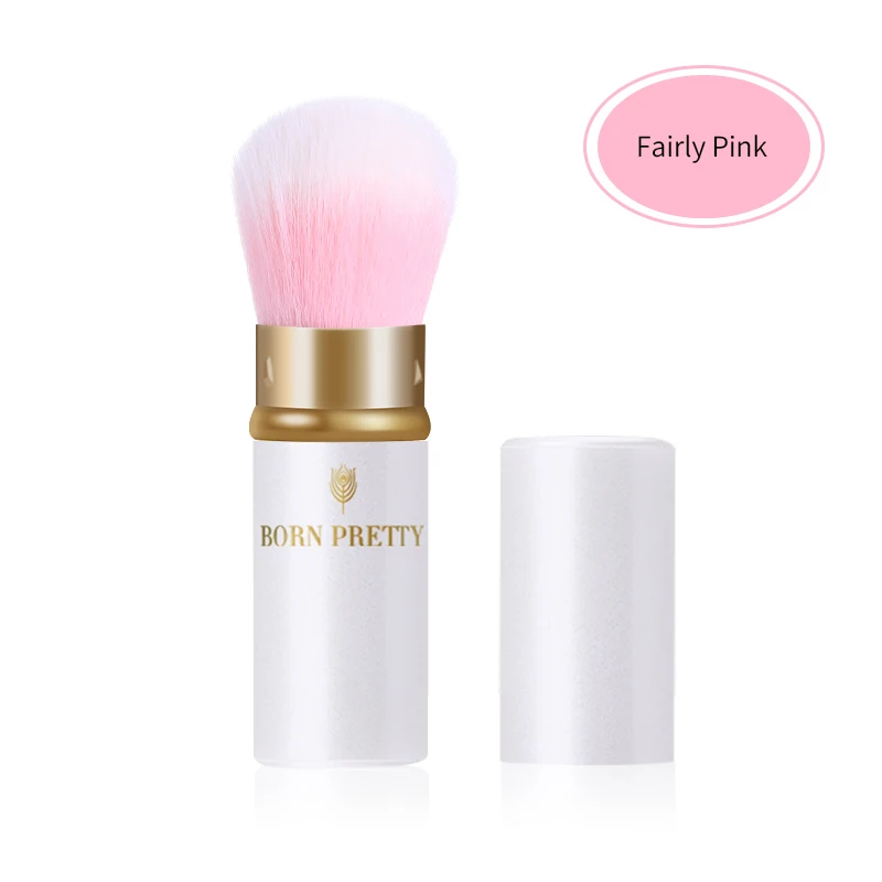 BORN PRETTY Радужная розовая щетка для чистки ногтей блестящая пудра Пыль акриловый УФ гель для удаления мягких маникюрных инструментов Инструменты для ухода за ногтями - Цвет: Fairly Pink