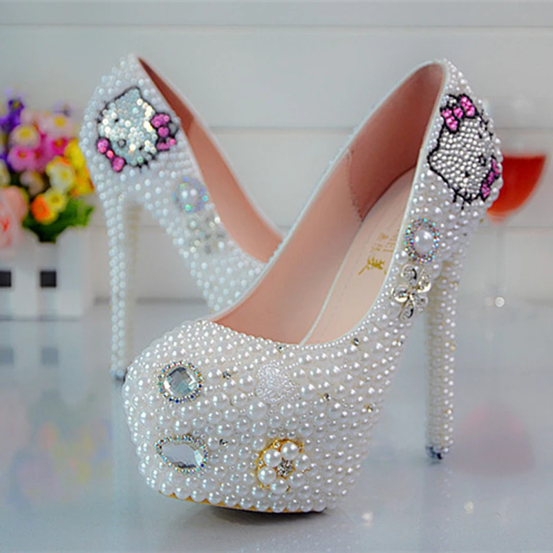 2018 женские вечерние туфли ручной работы на высоком каблуке украшенные