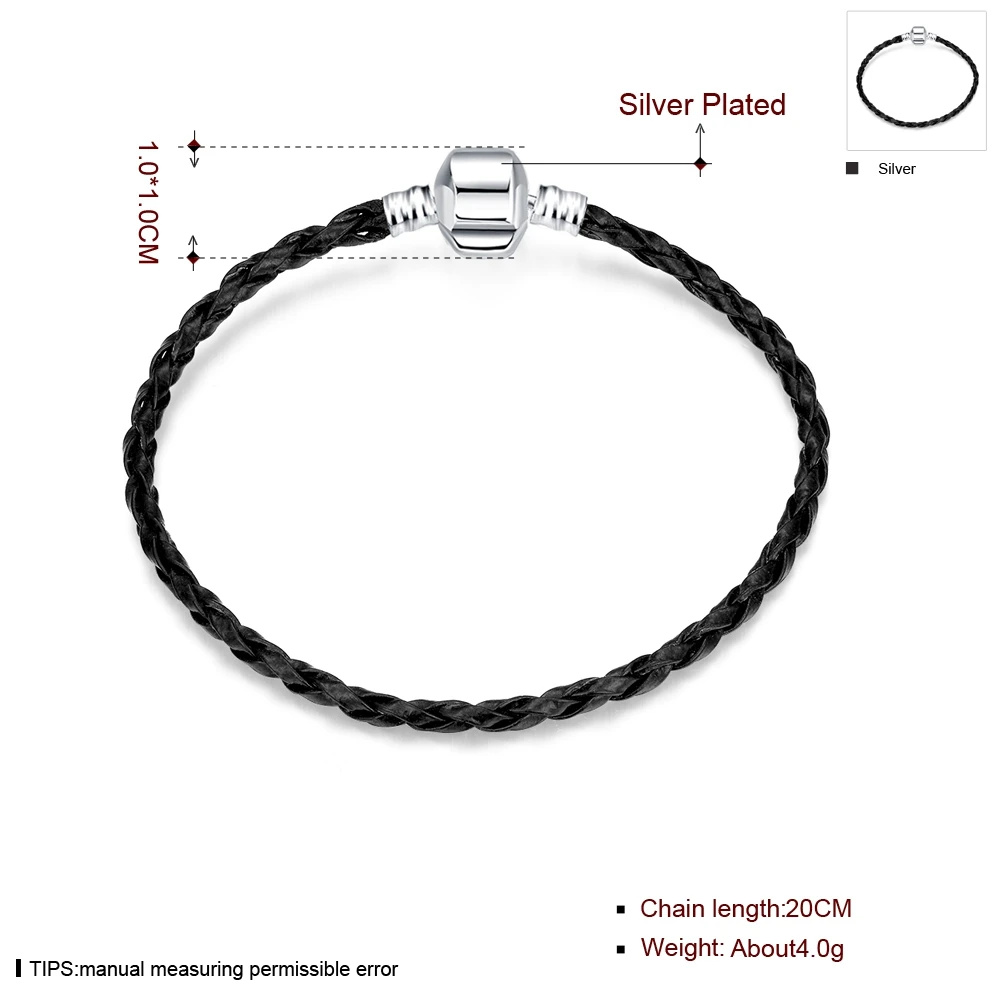 Лидер продаж черные браслеты Kinitial из натуральной кожи браслет с подвесками