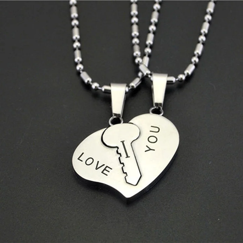 Парные кулоны I Love You ожерелье для влюбленных пары ювелирные изделия мужчин