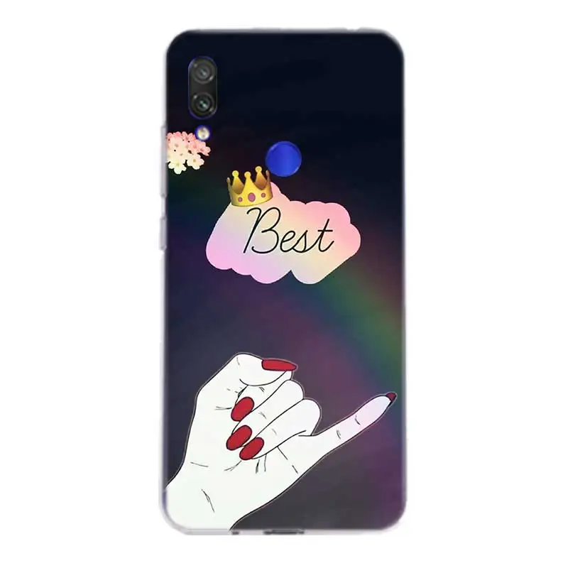 Best Friends BFF Case For Xiaomi redmi Note 7 Pro 6 5 4 Soft Xiomi Redmi 4A 4X Plus 5A 6A Silicone Fundas Cover |