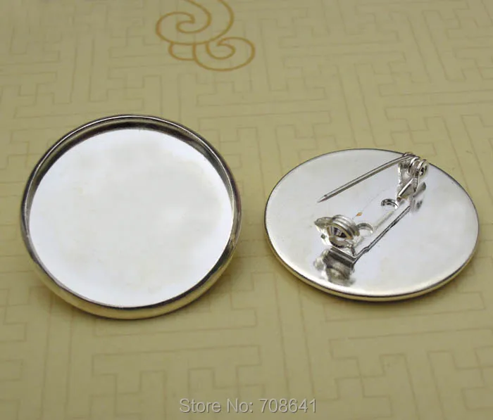 Пустые основа для броши настройки задней булавки круглая гладкая изогнутая