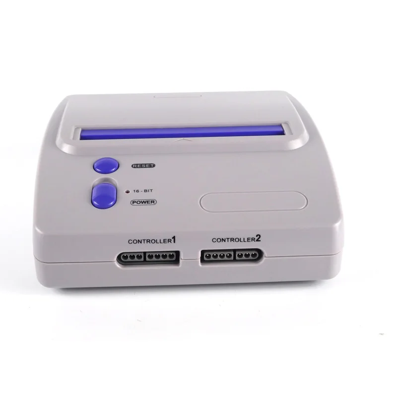 ТВ Видео игровая консоль для 16 битных игр Snes с двумя Проводные джойстики S Video & NTSC