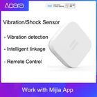 Оригинальный датчик вибрацииудара mijia aqara, встроенный гироскоп, датчик движения, для приложения Mijia mihome, международная версия
