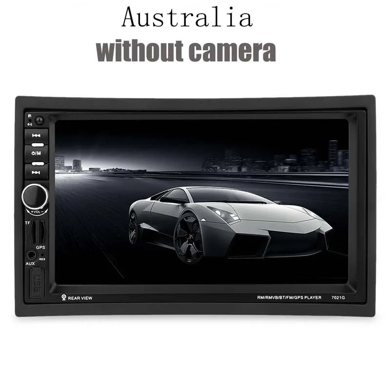 Australia map 7 дюймов 2 Din автомагнитола Wince система автозвука стерео Авто Аудио Bluetooth 1080P FM радио камера заднего вида дистанционное управление - Цвет: Australia map
