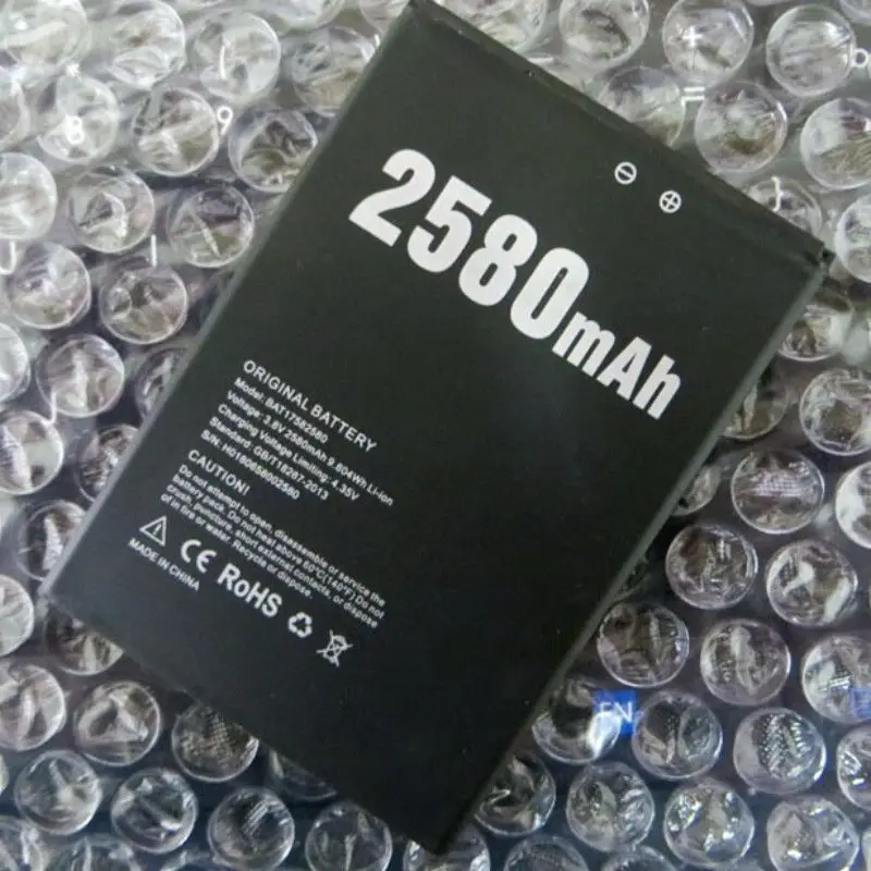 Оригинальный литий-ионный аккумулятор BAT17582580 3 8 V 2580mAh для мобильного телефона DOOGEE