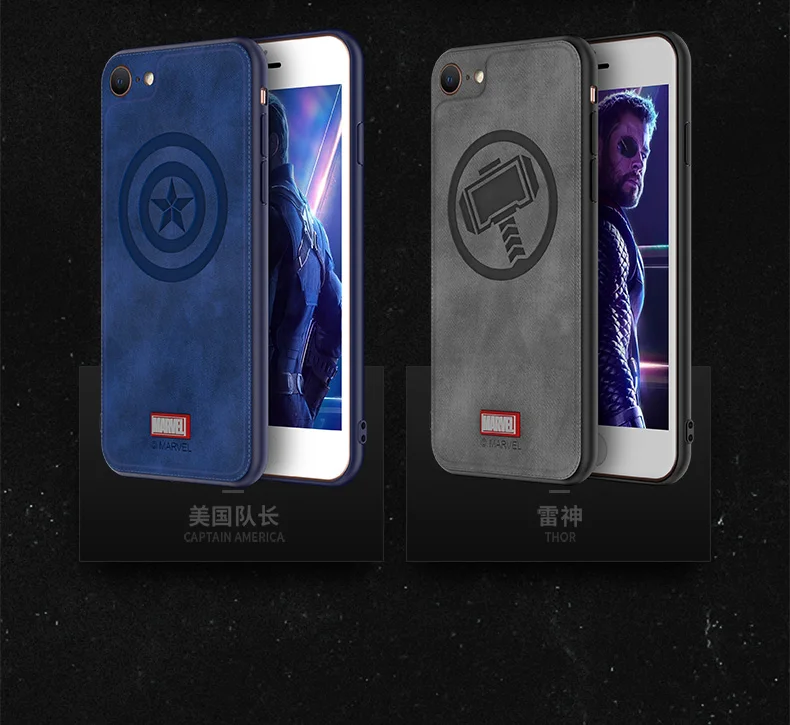 Чехол для телефона Marvel Thor, для iphone 7, 8 Plus, Человек-паук, Противоударная задняя крышка, Капитан Америка, Железный человек, мягкий чехол, новинка