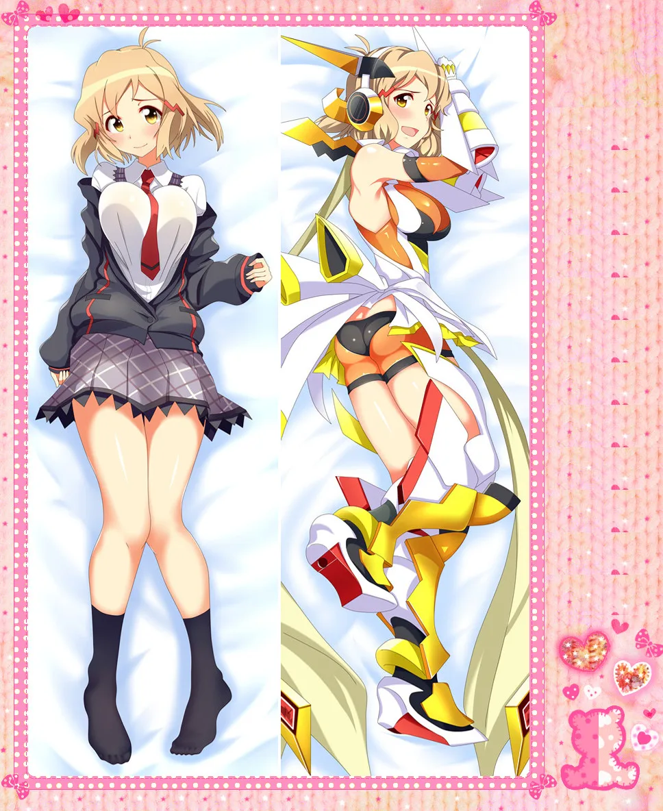

Двусторонняя обнимающая Подушка senki zesshou symphogear из японского аниме мультфильма, наволочка для подушки, чехол для подушки 2 Way WT 77047