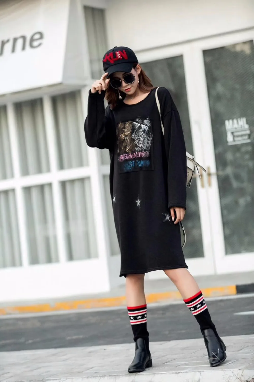 Зимние теплые флисовые платья женское длинное платье в стиле панк рок женская