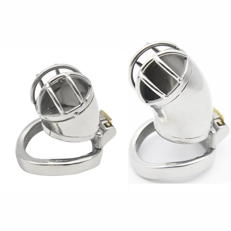 

Male stainless steel long 60mm short 42mm cage choose Bird Chastity Device metal cock penis ring lock BDSM restraint sex toy