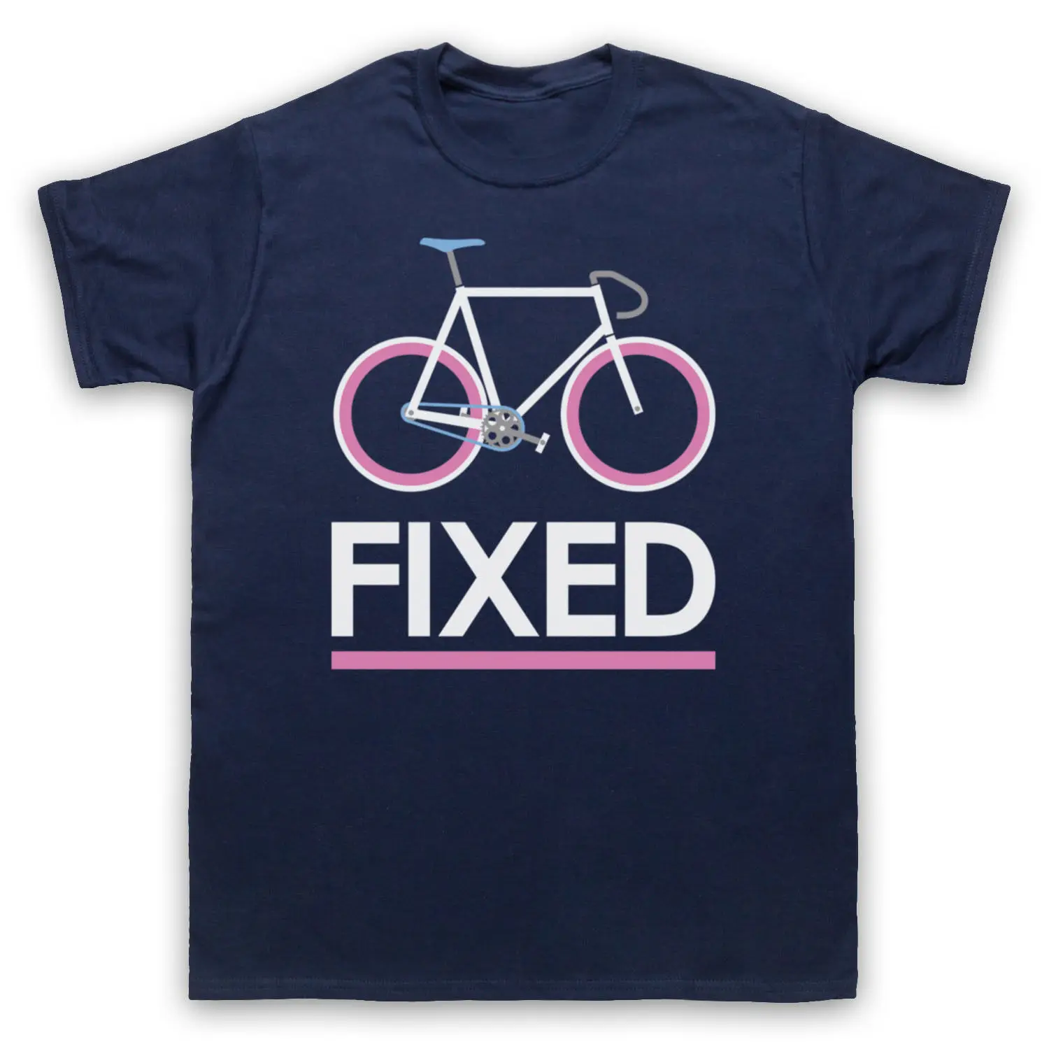 

Mens T Shirts Fashion Fixed Gear Bicycle Fixie Retro Style Biker Riding Cycle Mens Womens Kids T-Shirt