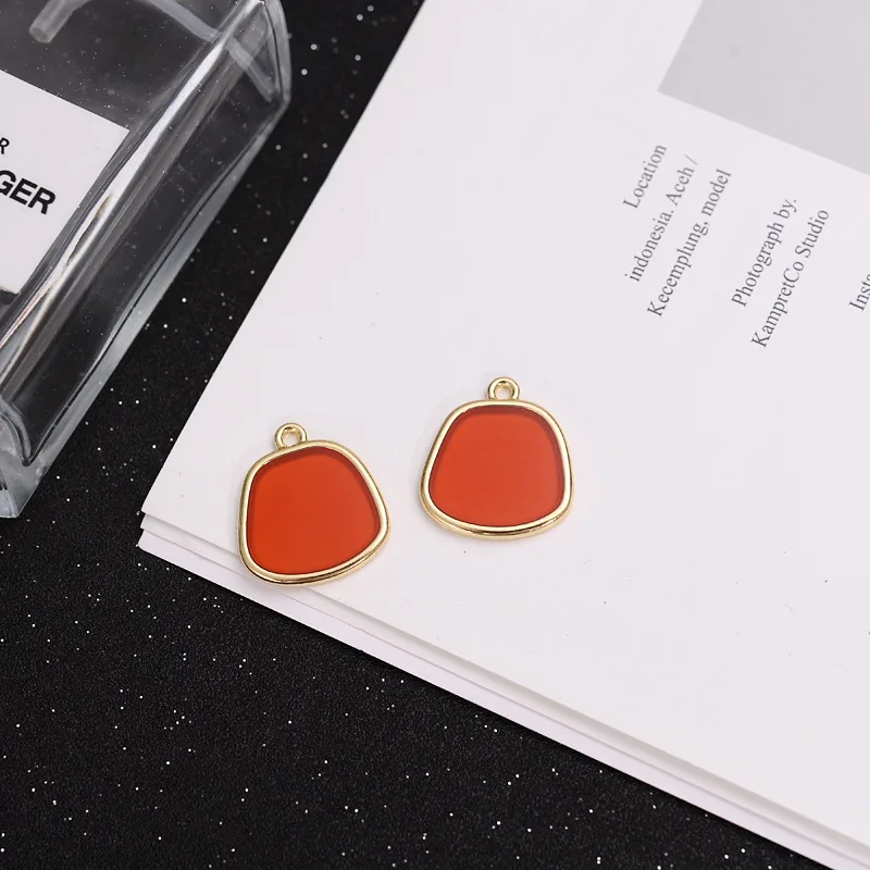 10pcs Fashion Candy-colored Acrylic Earrings Pendant Charms DIY Jewelry Findings Accessories Wholesale Supply | Украшения и