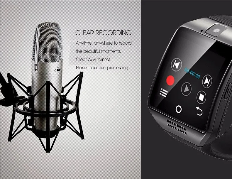 Лидер продаж 2017 года Q18 Bluetooth Smart Watch Эндрюс sim-карты музыка фитнес подключение