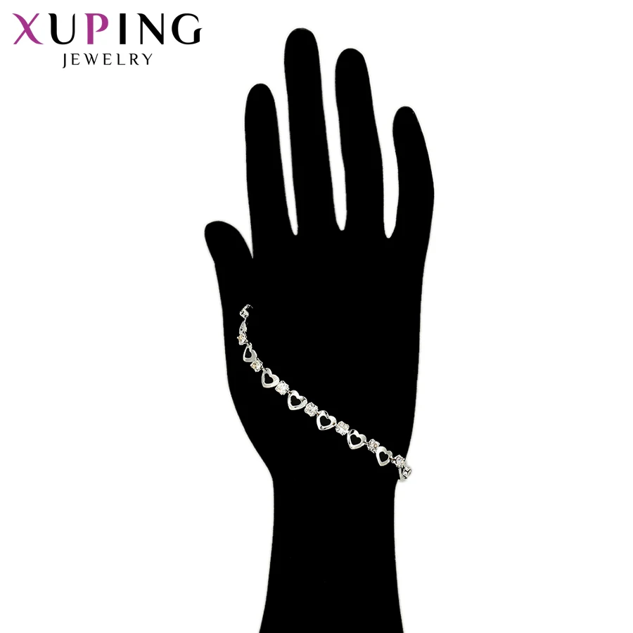 Xuping, модные простые браслеты, очаровательный стиль, браслеты для женщин, имитация ювелирных изделий, подарок для вечерние S84.2-75265
