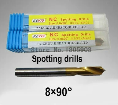 

Free delivery 2PCS M8.0 containing cobalt 90 degree chamfer drill positioning centre bit