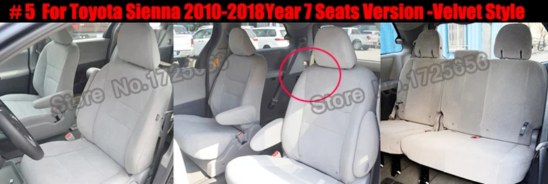 AutoDecorun перфорированные чехлы из натуральной кожи для TOYOTA SIENNA LE XLE автомобильные чехлы для сидений наборы 7 и 8 чехлы на автомобильные сиденья 2004