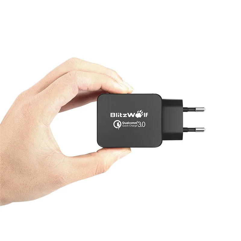Сертифицированное USB зарядное устройство BlitzWolf QC3.0 мощностью 18 Вт Европейское с