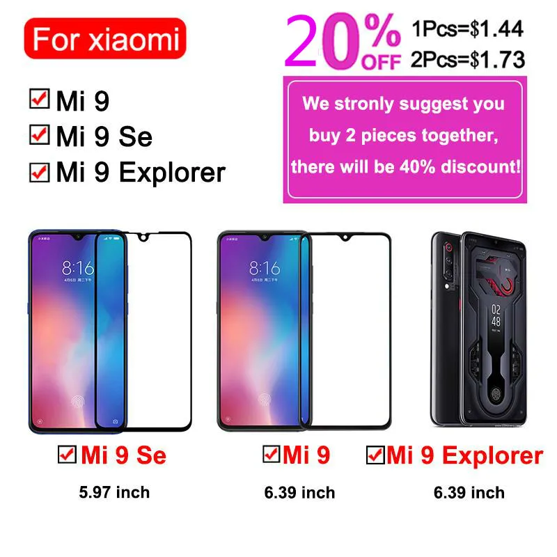 Protective glass on the for Xiaomi 9 screen protector ksiomi Se explorer xiaomei mi9t pro tempered xaomi xiomi armor sheet tremp | Мобильные