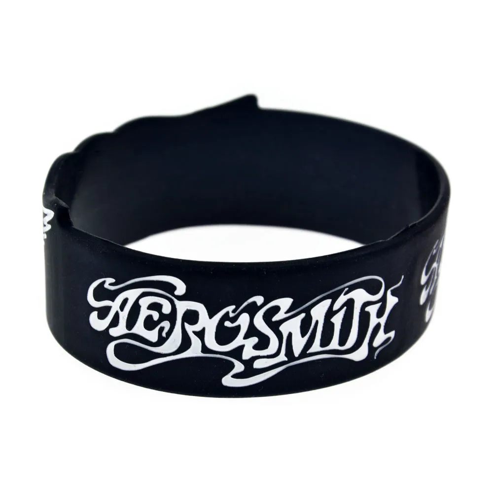1 шт. Aerosmith силиконовый браслет ширина дюйм черный Цвет для взрослых | Украшения и