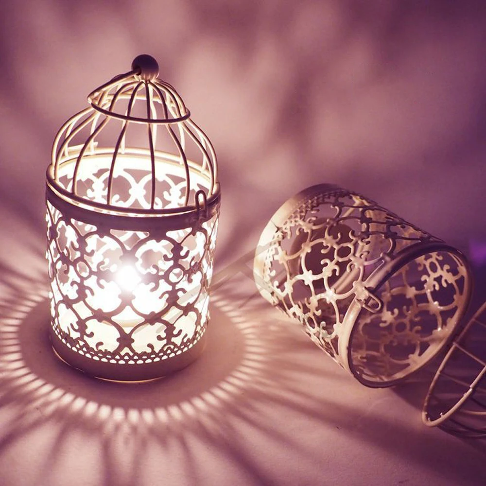 Скандинавские украшения для дома полый Держатель Подсвечники Tealight подвесной