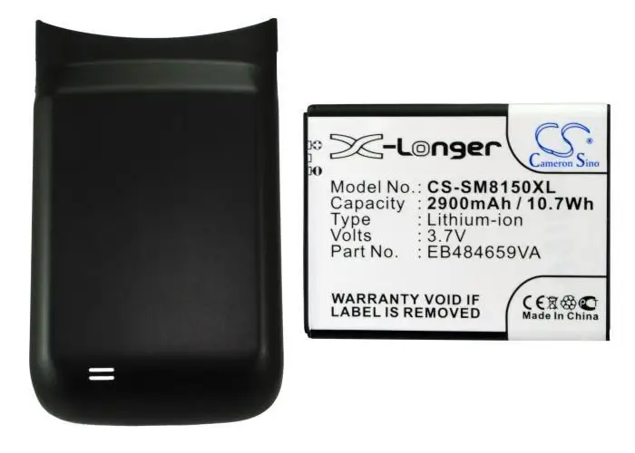 Аккумулятор Cameron Sino 2900mAh для SAMSUNG Galaxy W GT I8150 с задней крышкой|battery for samsung|battery forbattery