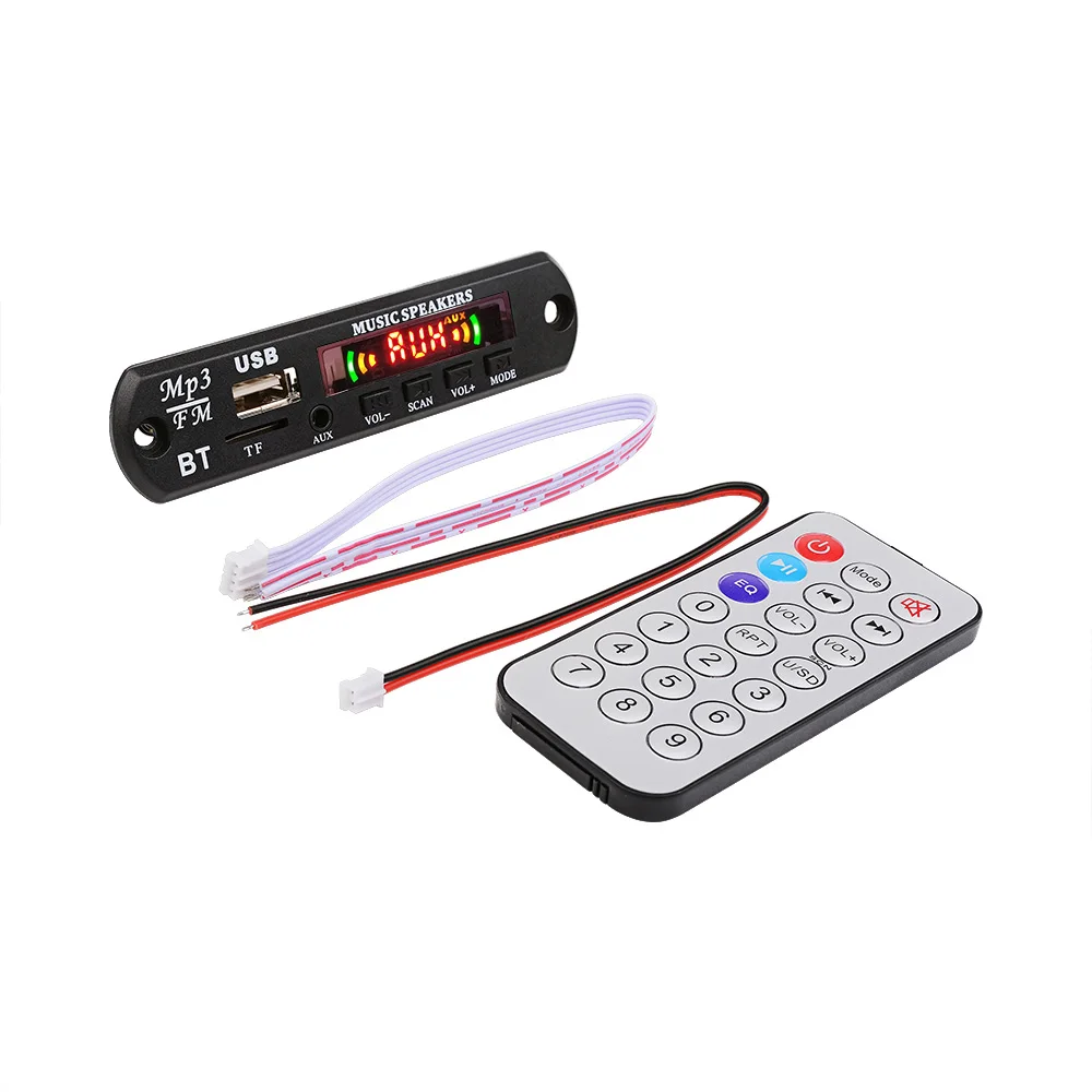 AIYIMA Bluetooth декодер 12 В декодирование MP3 плеер USB TF FM радио AUX DIY для музыки аудио колонки домашний усилитель звука