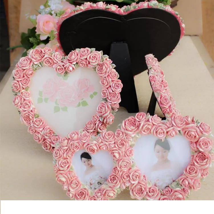 Фоторамка с изображением сердца розы комбинация фоторамка модная резиновая