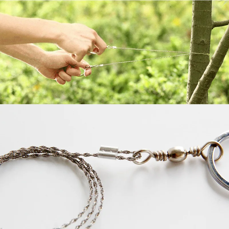 10 шт./лот вращающаяся стальная проволочная пила для экстренного кемпинга и охоты