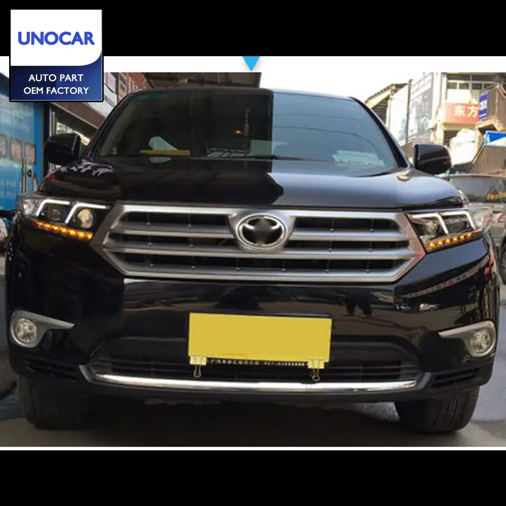 Стайлинг для Prado светодиодный фары 2014 2015 DRL Объектив двойной луч H7 HID Xenon
