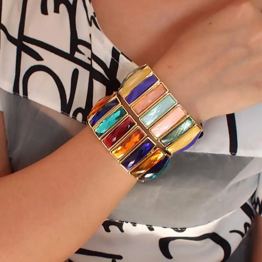 MANILAI уникальный дизайн модные ювелирные изделия акриловый прямоугольник