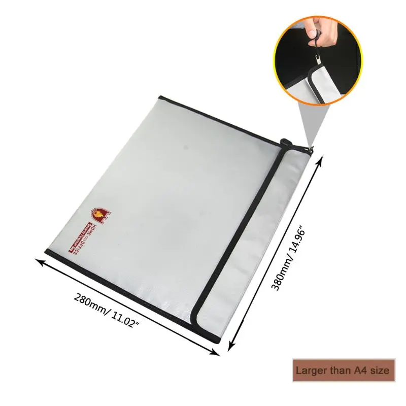 1 шт. Водонепроницаемая Сумка для документов огнеупорный кошелек конверт