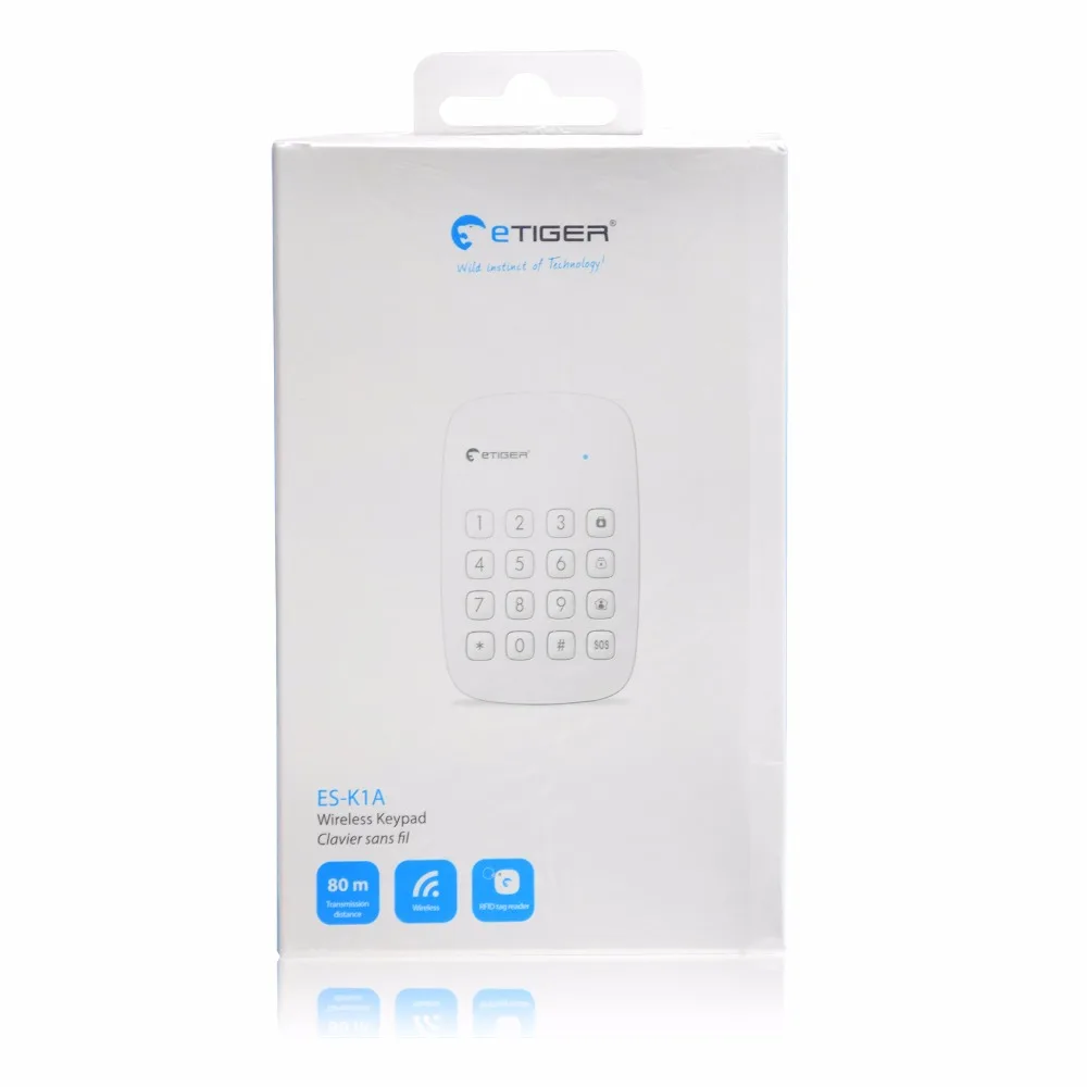 ETiger Беспроводная RFID Клавиатура ES-K1A для Сигнализация от eTiger системы S4/S3B